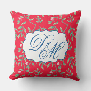 Delicate Florals Infrared Tang Throw Pillow