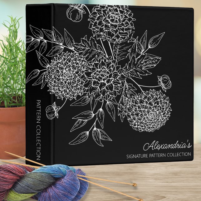 Delicate Flower Pattern Keeper Binder (Creator Uploaded)