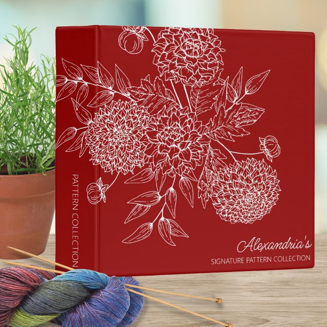 Delicate Flower Pattern Keeper Binder (Creator Uploaded)