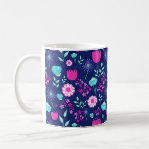 Delicate Flowers and Botanical Details Coffee Mug