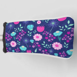 Delicate Flowers and Botanical Details Golf Head Cover