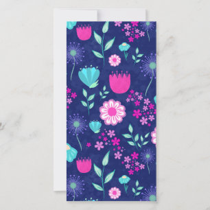 Delicate Flowers and Botanical Details Thank You Card