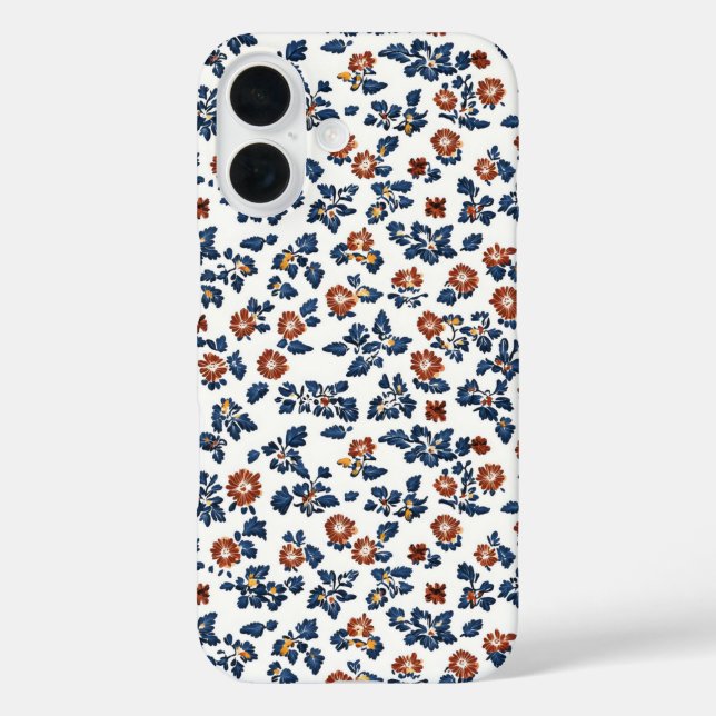 Delicate Flowers Floral Pattern Case-Mate iPhone Case (Back)