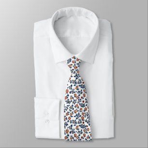 Delicate Flowers Floral Pattern Tie