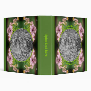 Delicate Flowers Frame Create Your Own Photo Binder