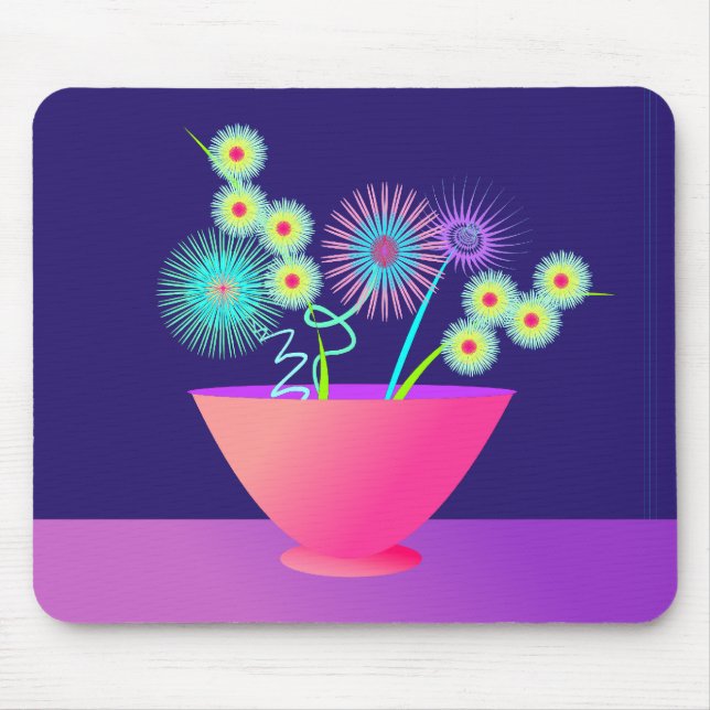 Delicate flowers mouse pad (Front)