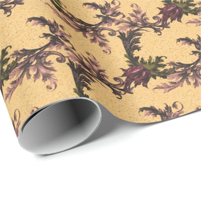 Delicate Flowers Pattern    Wrapping Paper (Roll Corner)