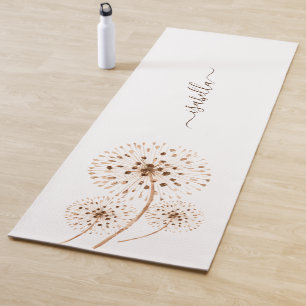 Delicate Flowers Personalized Yoga Mat