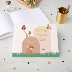 Delicate Forest Themed Fox First Memory Book