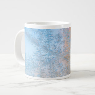 Delicate frost pattern, Wisconsin Large Coffee Mug