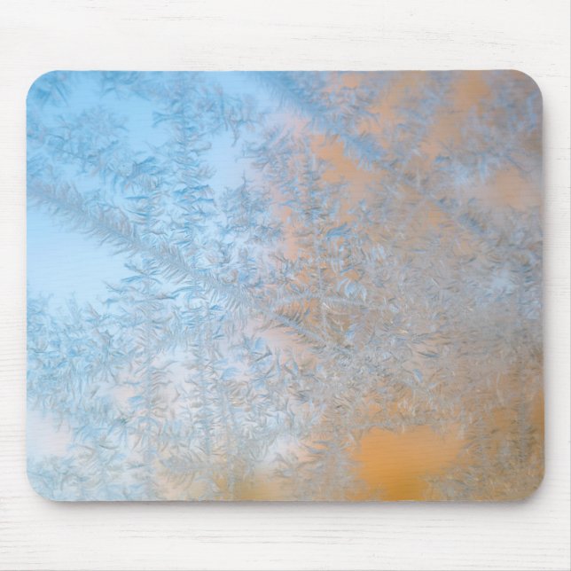 Delicate frost pattern, Wisconsin Mouse Pad (Front)