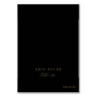 Delicate Gold and Black Menu Option Place Cards