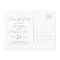 Delicate Gold and Green Save the Date Postcard