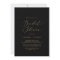 Delicate Gold Calligraphy | Black Bridal Shower