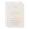 Delicate Gold Calligraphy Cream Cross Baptism