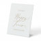 Delicate Gold Calligraphy Happy Tears Tissue