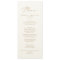 Delicate Gold Calligraphy Wedding Dinner Menu