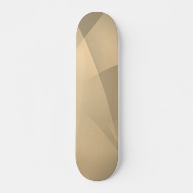 Delicate Gold Folds  Skateboard (Front)