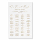 Delicate Gold Our Favourite People Seating Chart