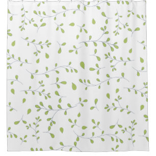 Delicate Green Leaf Vine Seamless Pattern