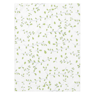 Delicate Green Leaf Vine Seamless Pattern Tablecloth