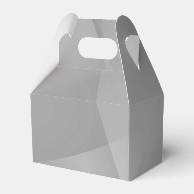 Delicate Grey Folds Favor Box (Front Side)