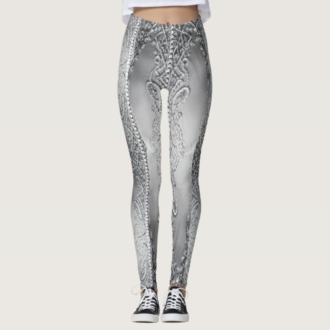 Delicate Grey    Leggings (Front)
