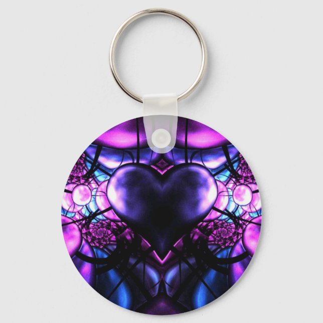 Delicate Heart of Scorpio Keychain (Front)
