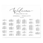 Delicate Horizontal Alphabetical Seating Chart