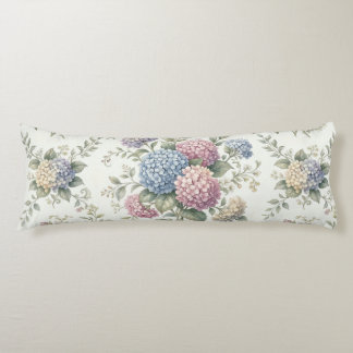 Delicate Hydrangea Flowers  Body Pillow
