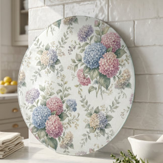 Delicate Hydrangea Flowers Cutting Board