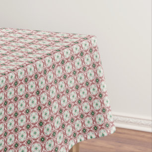 Delicate Intricate Funky Festive Christmas Pattern Tablecloth