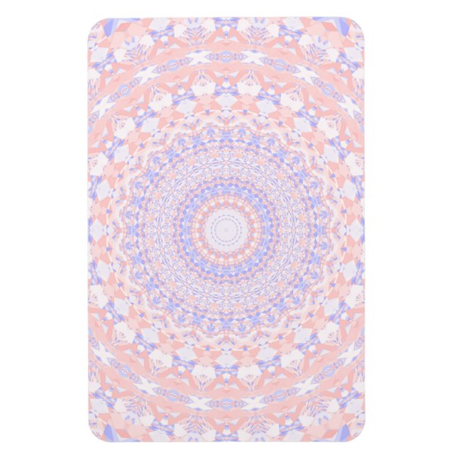 Delicate Intricate Pretty Pastel Abstract Mandala Magnet (Vertical)