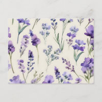 Delicate Lavender Dream Watercolor Floral