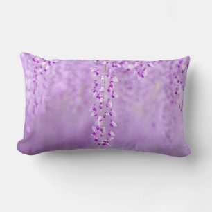 Delicate Lavender flowers Lumbar Pillow