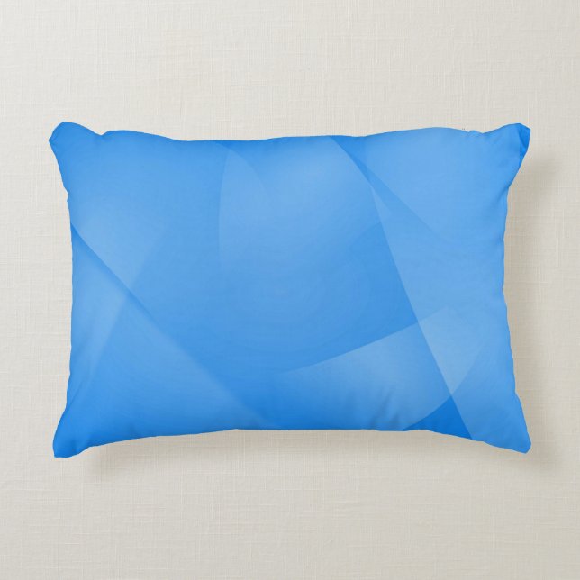 Delicate Layers of Blue Accent Pillow (Front)