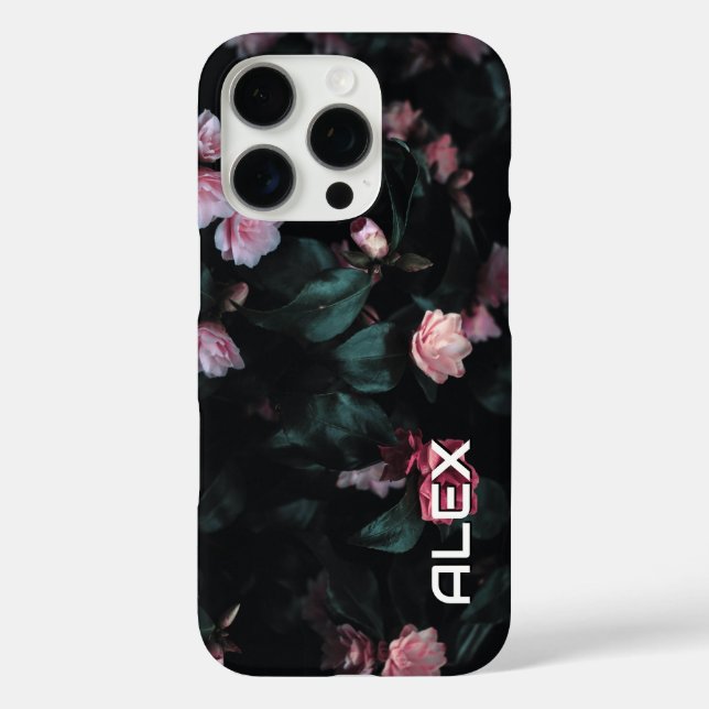 Delicate Light Pink Flowers on Rich Green Foliage Case-Mate iPhone Case (Back)