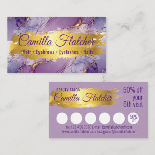 Delicate Lilac Watercolor Business Card