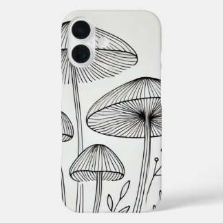 Delicate Line Art iPhone 16 Case