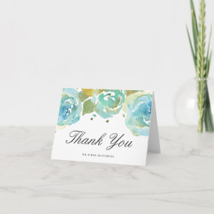 Delicate Love Wedding Thank You Note Card