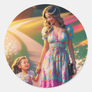 Delicate Memory Classic Round Sticker