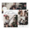 Delicate Merry Christmas 4 Photo Family Newsletter