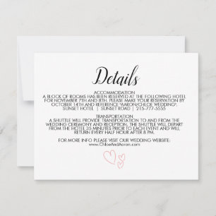 Delicate Minimalist Calligraphy  Details Card