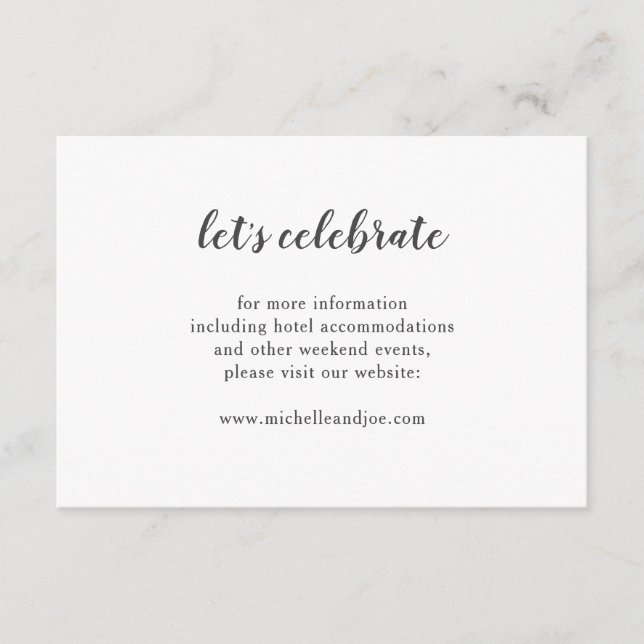 Delicate Minimalist Enclosure Card (Front)