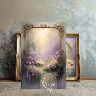 Delicate Moments Lavender Garden Hummingbird Tissue Paper
