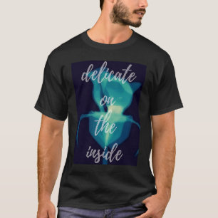 Delicate on the Inside Blue Rose  Empath Sympathy T-Shirt