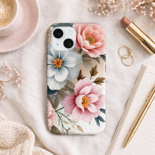 Delicate Pastel Floral  iPhone 15 Case