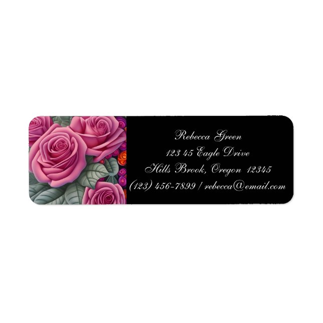 Delicate Pastel Pink Wedding Roses  (Front)