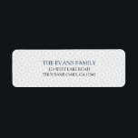 Delicate Patterned Mitzvah Return Address Label<br><div class="desc">Delicate Patterned Bar/Bat Mitzvah Return Address Label. See all rest of the matching pieces in this collection. Write to me at mailme@mistyqe.com for quotes on other matching pieces or customization requests.</div>