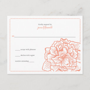 Delicate Peony Wedding Response